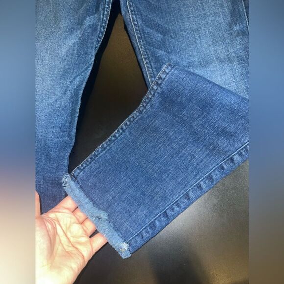 7 for all mankind The Ankle Skinny Jean with Raw Hem Size 31 EUC - Picture 4 of 11